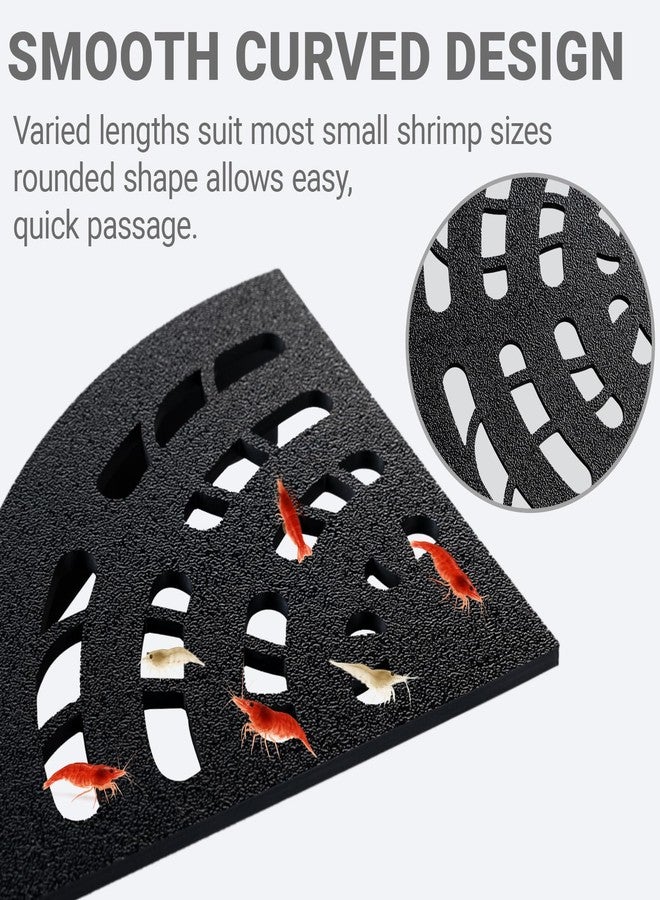 HERPDEN Shrimp Cave 2-Pack - Space-Saving Fan-Shaped Aquarium Cave Decor with 180° Wide-View Design, Compact Fish Tank Accessories for Cherry/Dwarf Shrimp (Black) - Image 5